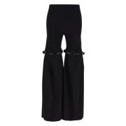 Hybrid Flare Polyester Broek Coperni , Black , Dames