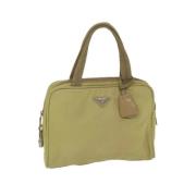 Pre-owned Nylon handbags Prada Vintage , Beige , Dames