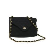 Pre-owned Silk chanel-bags Chanel Vintage , Black , Dames