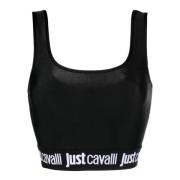 Sleeveless Tops Just Cavalli , Black , Dames
