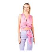 Sleeveless Tops Pinko , Pink , Dames