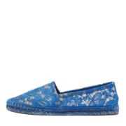 Pre-owned Lace flats Dolce & Gabbana Pre-owned , Blue , Dames