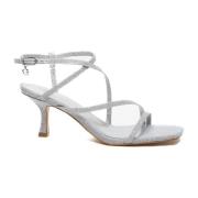 High Heel Sandals Guess , Gray , Dames