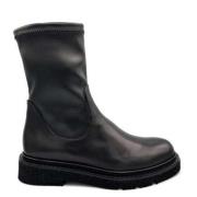 Elastische Leren Enkellaars Guglielmo Rotta , Black , Dames