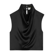 Sleeveless Tops Saint Laurent , Black , Dames