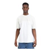Geborduurd Logo T-shirt Wit Groen Calvin Klein Jeans , White , Heren