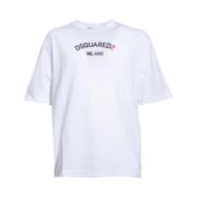 Witte T-shirts en Polos Dsquared2 , White , Heren