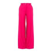 Hoge taille uitlopende broek Pinko , Pink , Dames