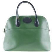 Pre-owned Leather handbags Hermès Vintage , Green , Dames