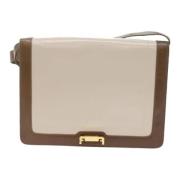 Pre-owned Leather shoulder-bags Salvatore Ferragamo Pre-owned , Brown ...