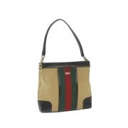 Pre-owned Canvas gucci-bags Gucci Vintage , Beige , Dames