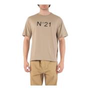 T-Shirts N21 , Beige , Heren