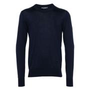 Blauwe Sweaters Dolce & Gabbana , Blue , Heren