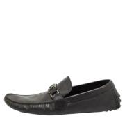 Pre-owned Leather flats Louis Vuitton Vintage , Black , Heren