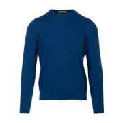 Heldere Blauwe Sweaters Gran Sasso , Blue , Heren
