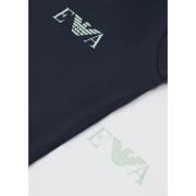 EA7 Emporio Armani Monogram Logo T-Shirt 2-Pack Heren Donkerblauw/Wit ...