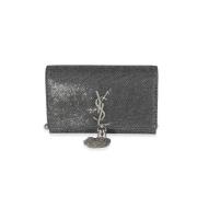 Pre-owned Leather shoulder-bags Yves Saint Laurent Vintage , Gray , Da...