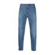 Slim-Fit Denim Jeans voor Mannen PT Torino , Blue , Heren