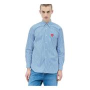 Shirts Comme des Garçons Play , Blue , Heren