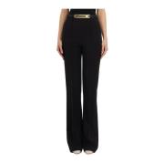 Wide Trousers Elisabetta Franchi , Black , Dames