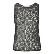 Sleeveless Tops Chiara Ferragni Collection , Black , Dames