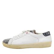 Pre-owned Leather sneakers Carolina Herrera Pre-owned , White , Heren