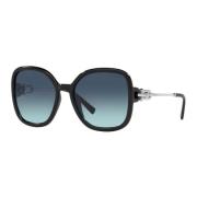 Zwart/Blauw Zwart Getinte Zonnebril Tiffany , Black , Dames