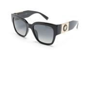 Ve4437U Gb1T3 Sunglasses Versace , Black , Dames