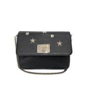 Pre-owned Leather shoulder-bags Jimmy Choo Pre-owned , Black , Dames