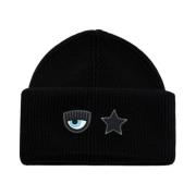 Beanies Chiara Ferragni Collection , Black , Dames