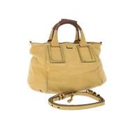 Pre-owned Leather handbags Chloé Pre-owned , Yellow , Dames