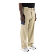 Wide Trousers Dsquared2 , Beige , Heren