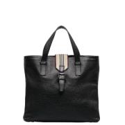 Pre-owned Leather totes Burberry Vintage , Black , Dames