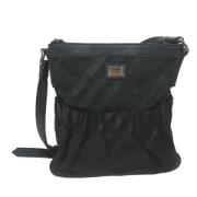 Pre-owned Fabric shoulder-bags Burberry Vintage , Black , Dames