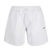 Bermuda Shorts Msgm , White , Heren