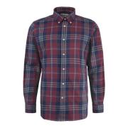 Fluwelen Getailleerd Overhemd Barbour , Red , Heren