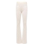 Wide Trousers Palm Angels , Beige , Dames