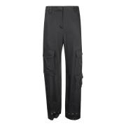 Tapered Trousers PT Torino , Black , Dames