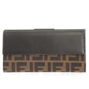 Pre-owned Canvas wallets Fendi Vintage , Brown , Dames