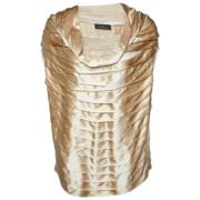 Pre-owned Silk tops Carolina Herrera Pre-owned , Beige , Dames