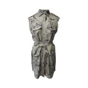 Pre-owned Silk dresses Burberry Vintage , White , Dames