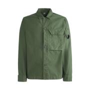 Groene Overshirt met Knoopsluiting C.p. Company , Green , Heren