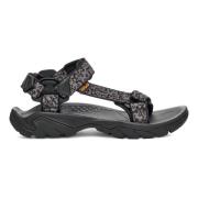 Flat Sandals Teva , Gray , Heren