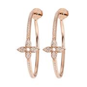 Pre-owned Rose Gold earrings Louis Vuitton Vintage , Brown , Dames