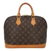 Pre-owned Canvas handbags Louis Vuitton Vintage , Brown , Dames