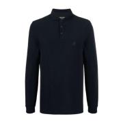 Elegante Blauwe Polo Shirt Giorgio Armani , Blue , Heren
