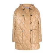 Down Jackets Ganni , Beige , Dames