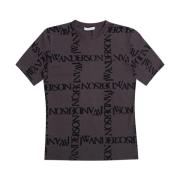 Donkergrijze Logo T-shirt JW Anderson , Gray , Dames