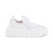 Witte Casual Closed Wedges Sneakers AGL , White , Dames