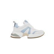 Moderne Marmer Vrouw Sneaker Wit/Blauw Alexander Smith , White , Dames